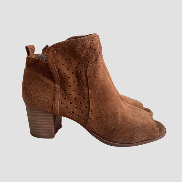 GIANNI BINI PEEP TOE SUEDE SHOES - Picture 12 of 12